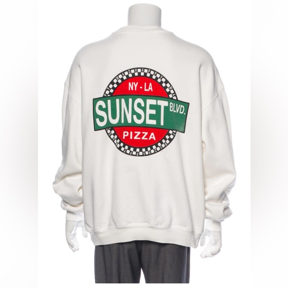 Madhappy x Prince St. Pizza Graphic Print Sweatshirt